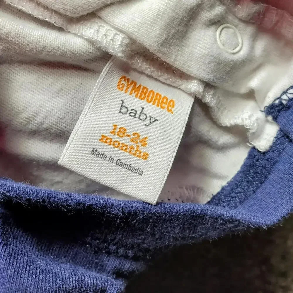 Gymboree baby boy Size 18-24 month Sunday Funday Football Long Sleeve Tee
